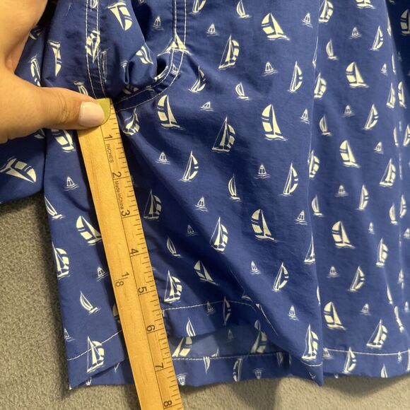 Polo Ralph Lauren Swim Shorts Sailboat Print Mesh Lined Drawstring Mens 3XB Blue - Picture 5 of 11
